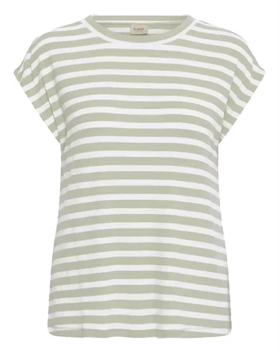 Fransa - FRCano T-shirt 1 - Desert Sage Stripe 